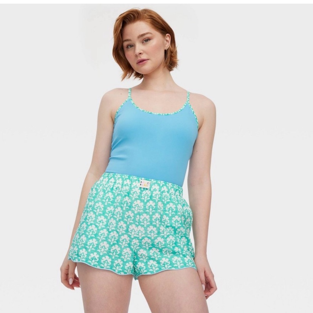Roller Rabbit X Target Women’s stamped Floral poplin Boxers Teal